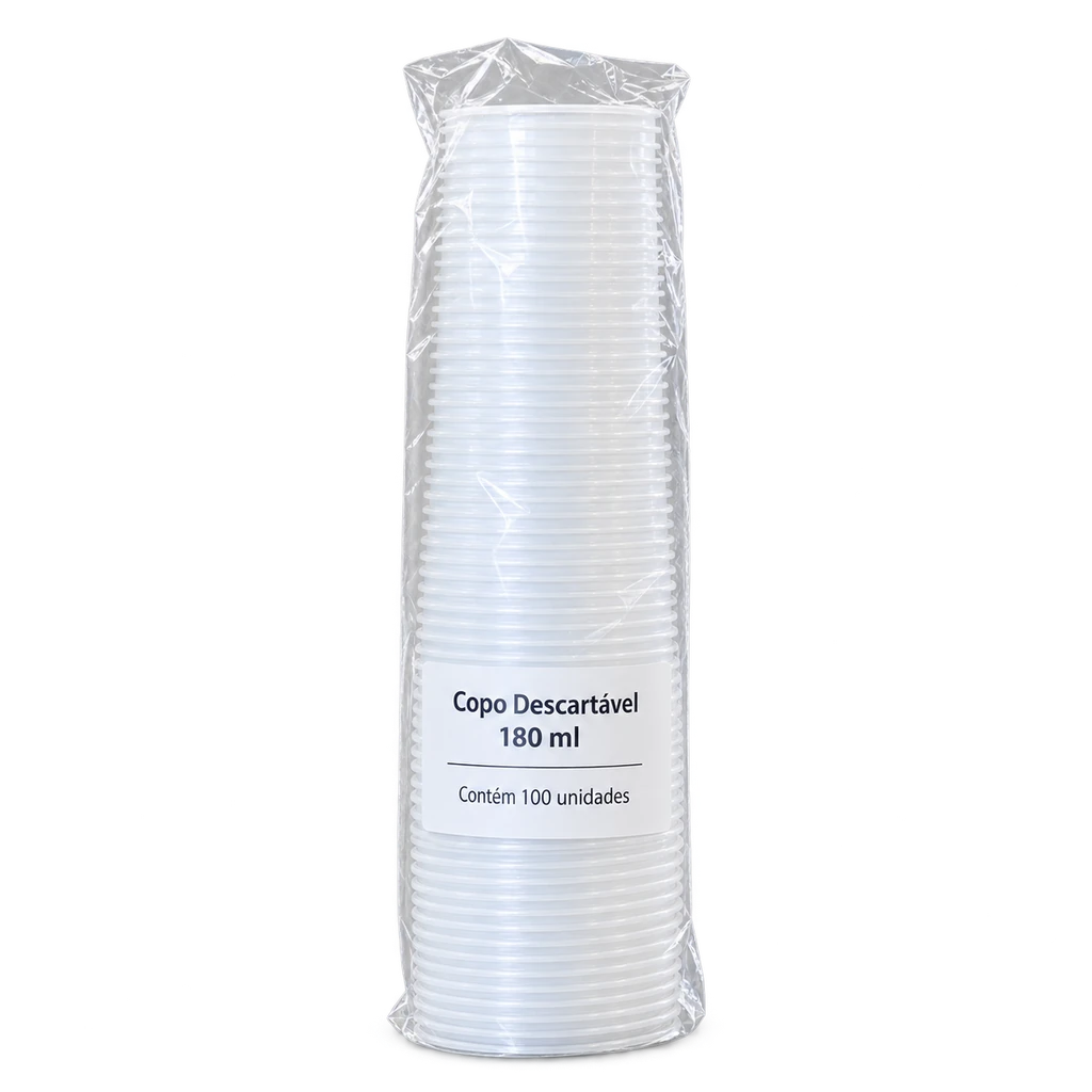 Copo Descartável 180ml c/100un Rosso (PS) — apresentação do produto