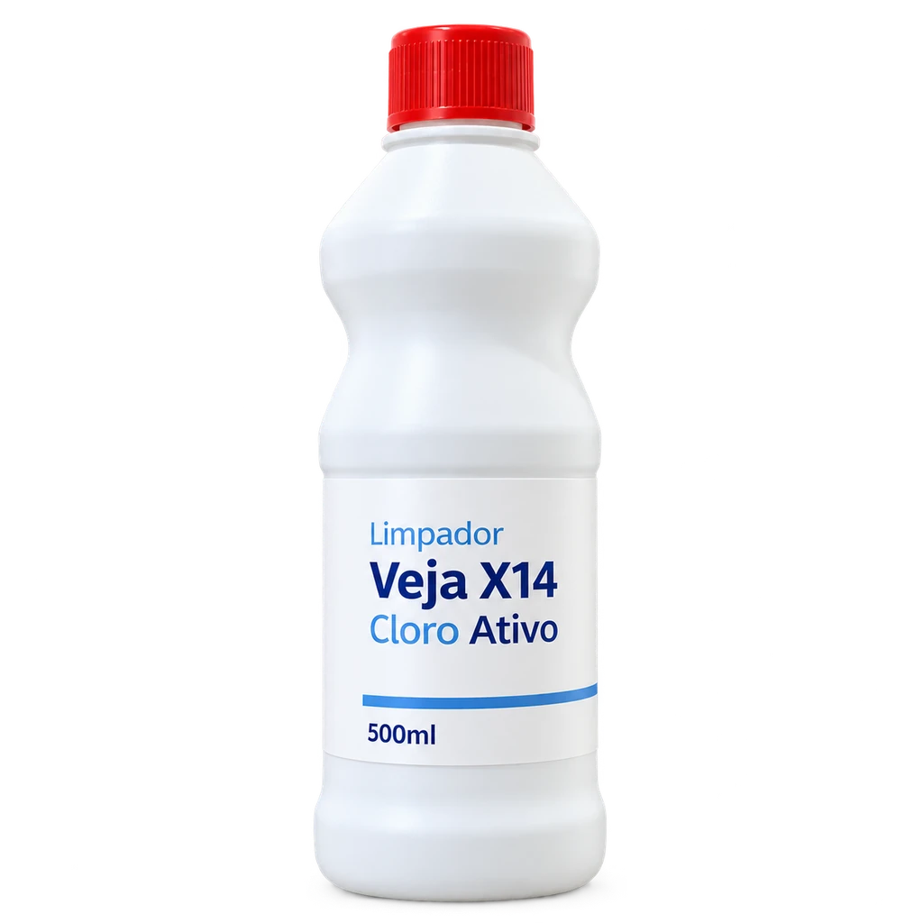 Limpador Veja X14 Cloro Ativo 500ml — apresentação do produto