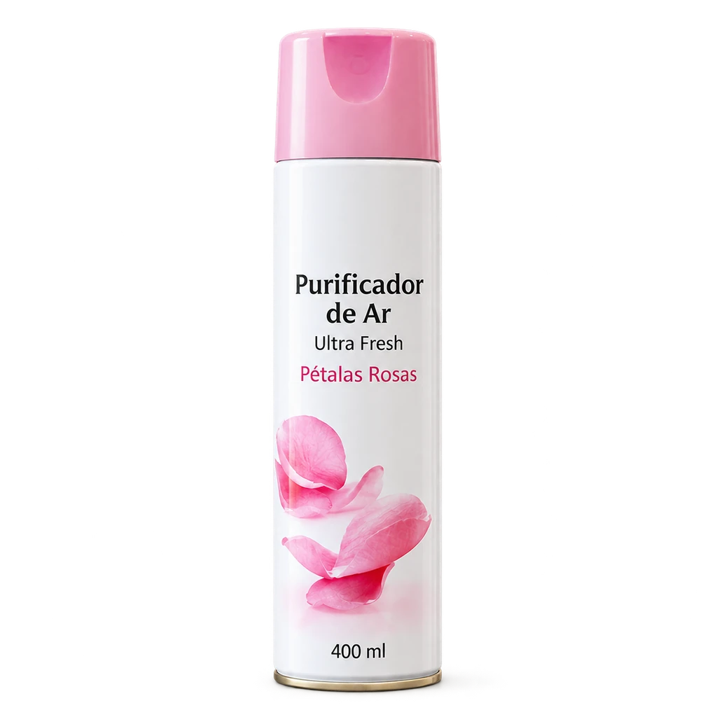 Purificador de Ar Ultra Fresh Pétalas Rosas 400ml — apresentação do produto