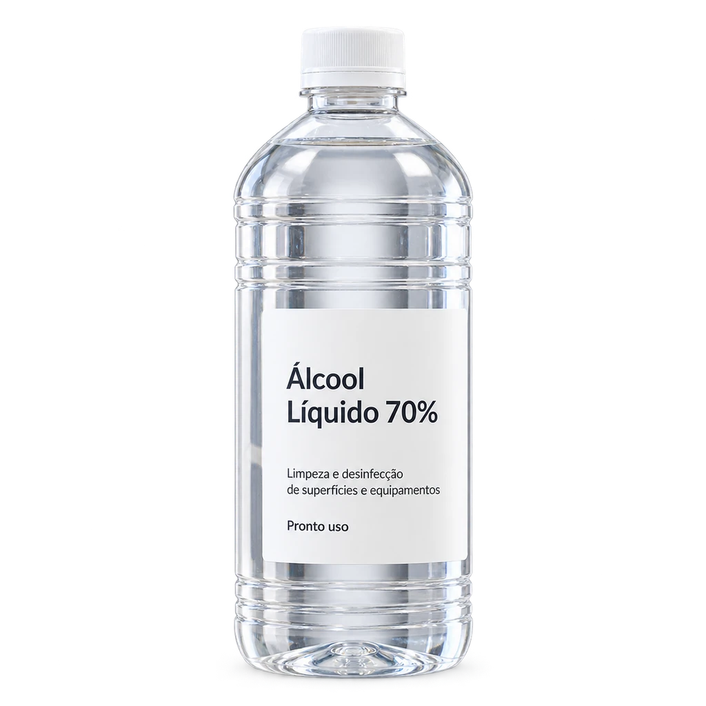 R. Alcool Liquido 70% — apresentação do produto